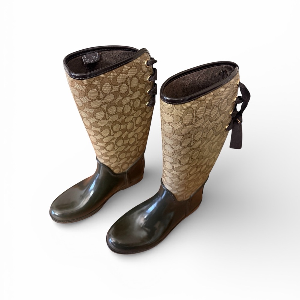 Coach Tristee Signature C Rainboots with Box - Picture 6 of 10